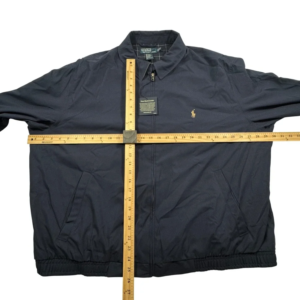 Polo Ralph Lauren Mens Bi-Swing Windbreaker Jacket Navy Blue 2XB Big & Tall NWT